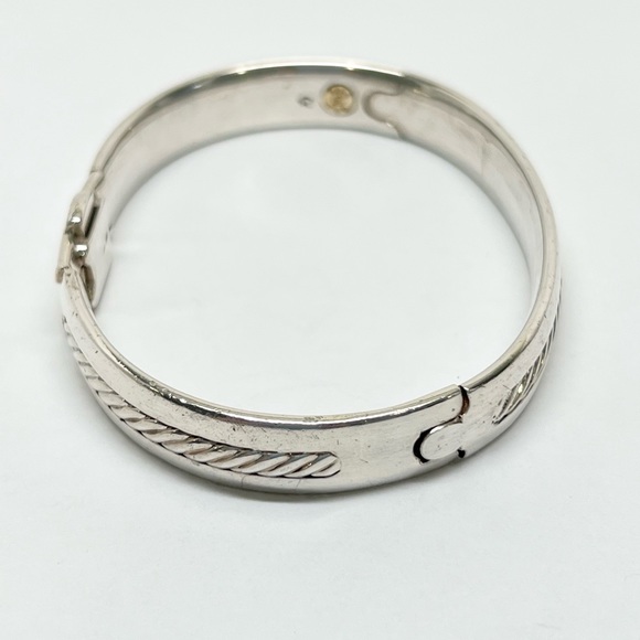 David Yurman Cable Inlay Bracelet .925/18K - Picture 3 of 8